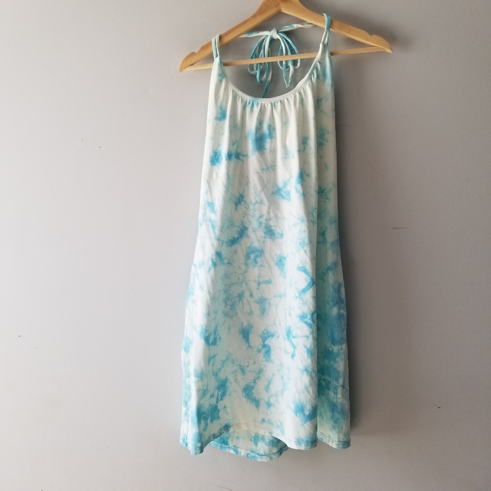 Victoria's Secret Bra Top Tie Dye Halter Dress Large